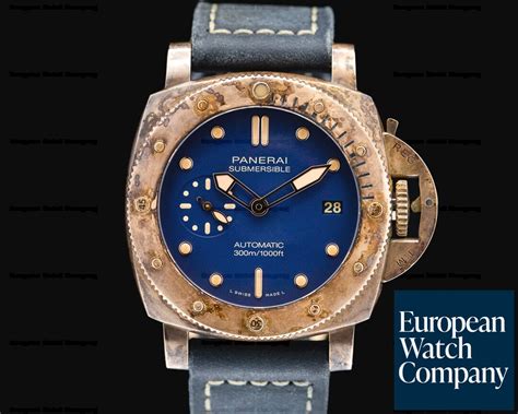 Panerai underwater bronzo blu abisso